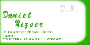 daniel mizser business card